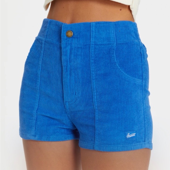 Hammies Women's High Waist Short Corduroy Blue 30 - Picture 8 of 9